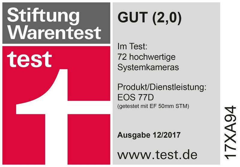 EISA Award Logo Canon EOS 77D